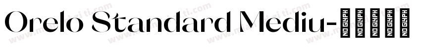 Orelo Standard Mediu字体转换